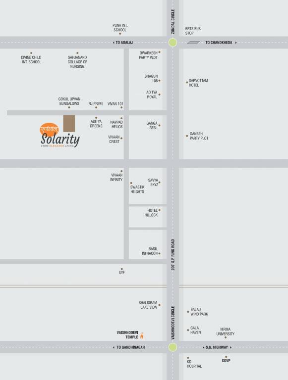 Location of Swamaan Solarity at Zundal